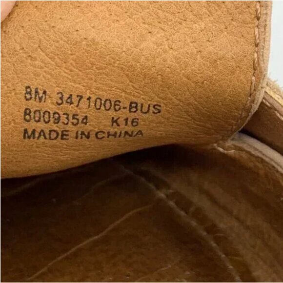 Frye Ellie Slip On Loafer Mules Tan Suede Leather Size 8 - Picture 9 of 9